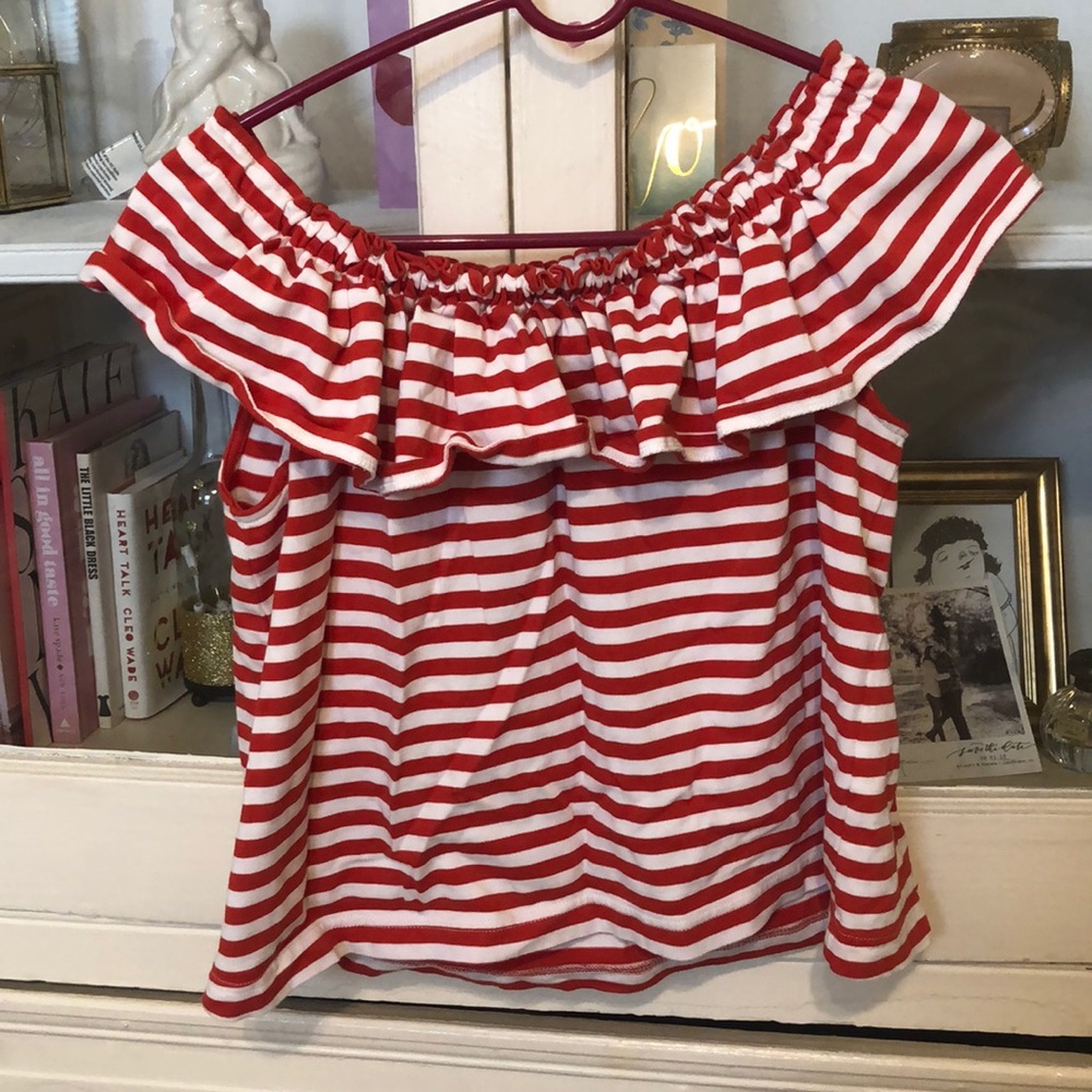 Kate spade Broome Street striped off the shoulder